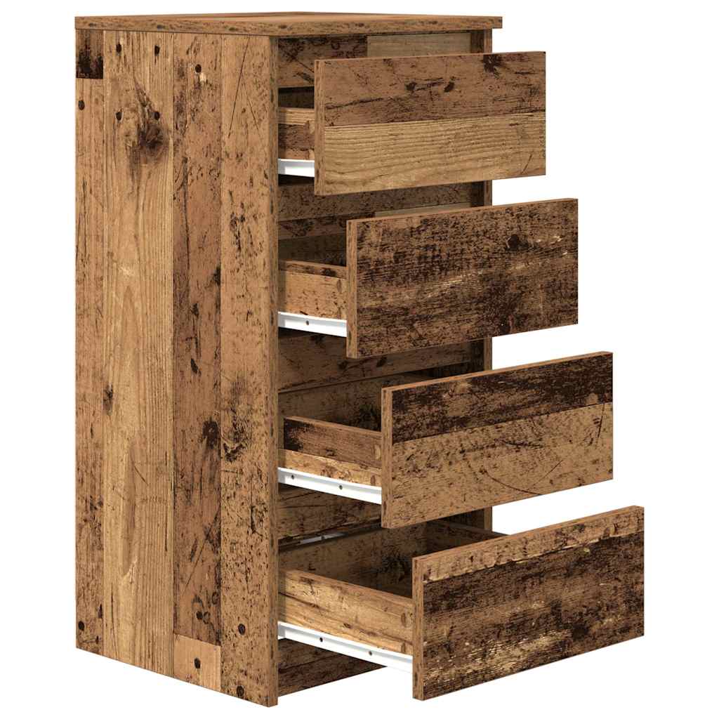 Komoda staro drvo 37,5x35x76 cm od konstruiranog drva