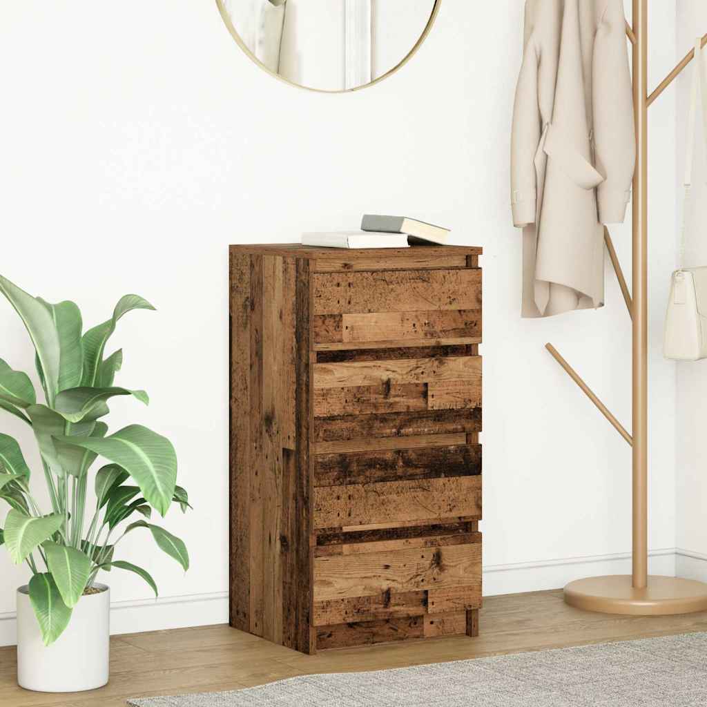 Komoda staro drvo 37,5x35x76 cm od konstruiranog drva