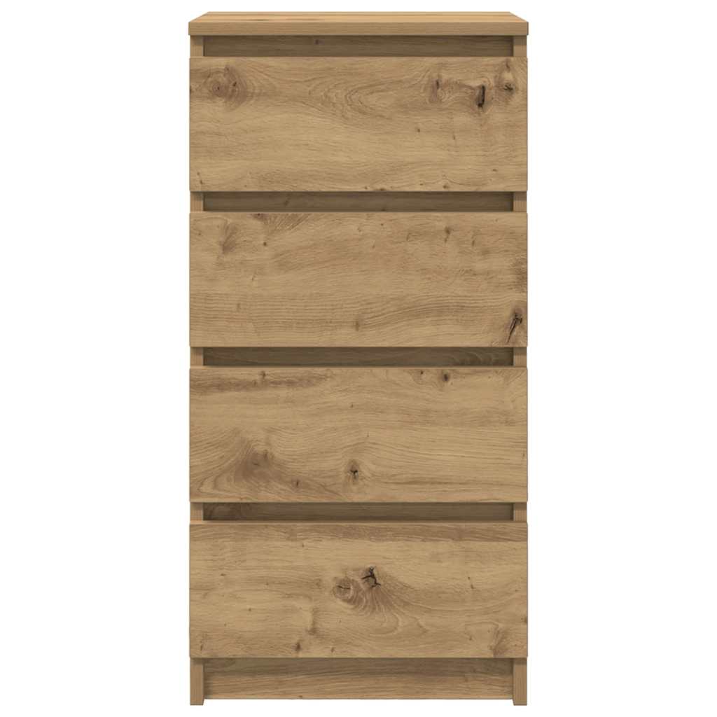 Komoda artisan hrast 37,5x35x76 cm konstruiranog drva