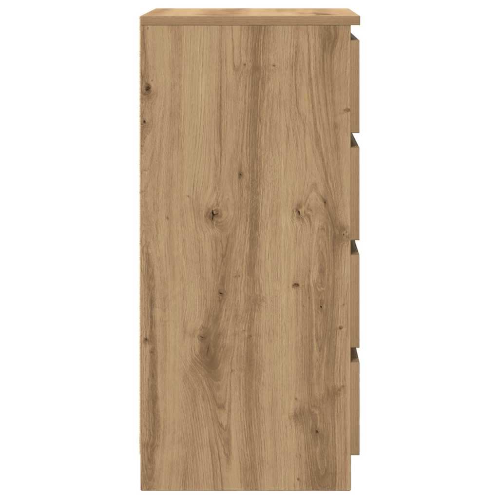 Komoda artisan hrast 37,5x35x76 cm konstruiranog drva
