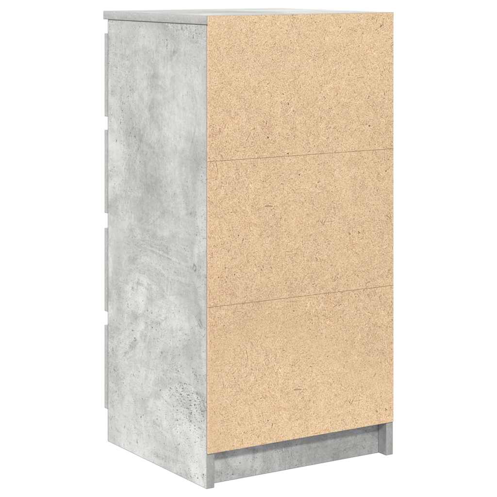 Komoda s ladicama beton siva 37,5x35x99 cm konstruirano drvo