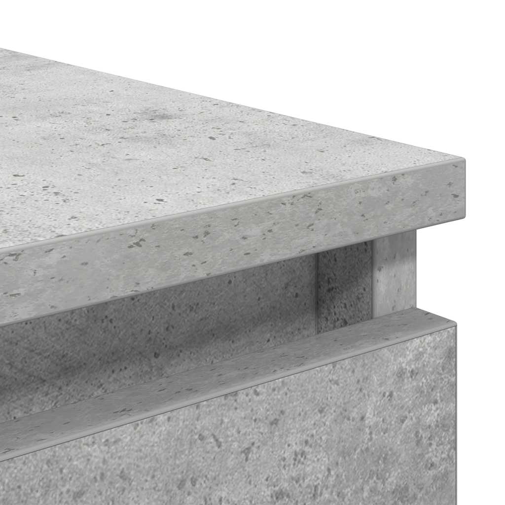 Komoda s ladicama beton siva 37,5x35x99 cm konstruirano drvo