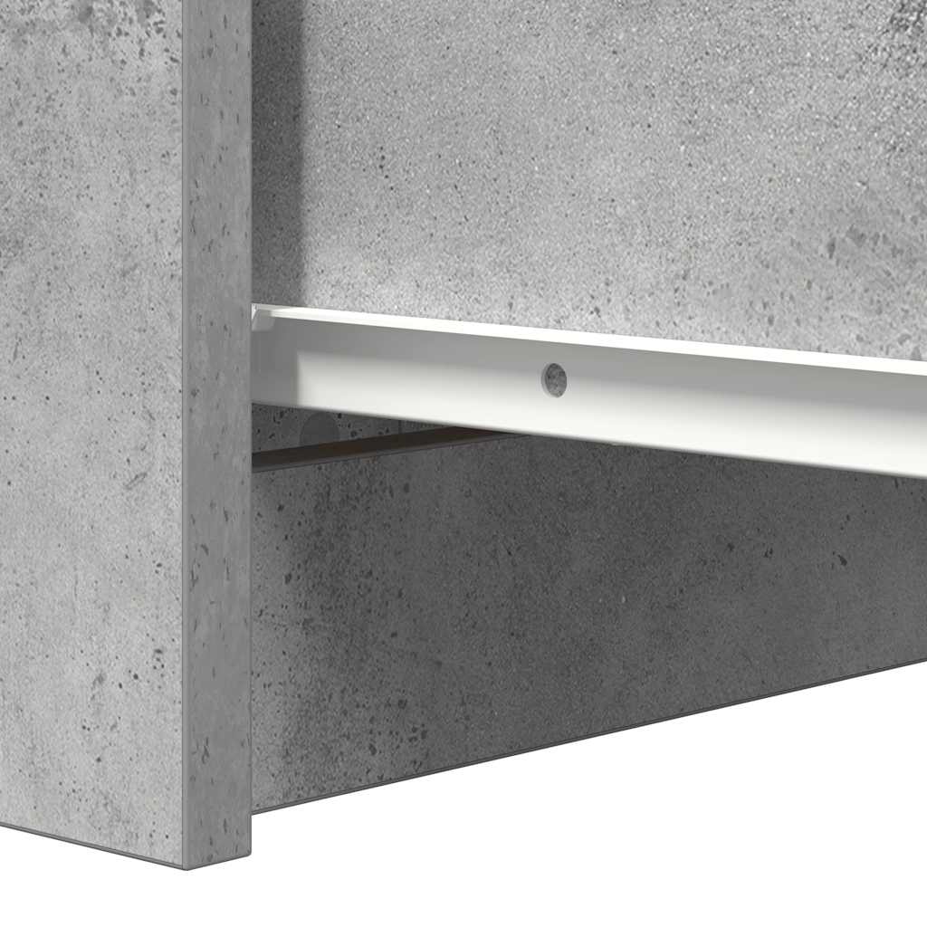 Komoda s ladicama beton siva 37,5x35x99 cm konstruirano drvo