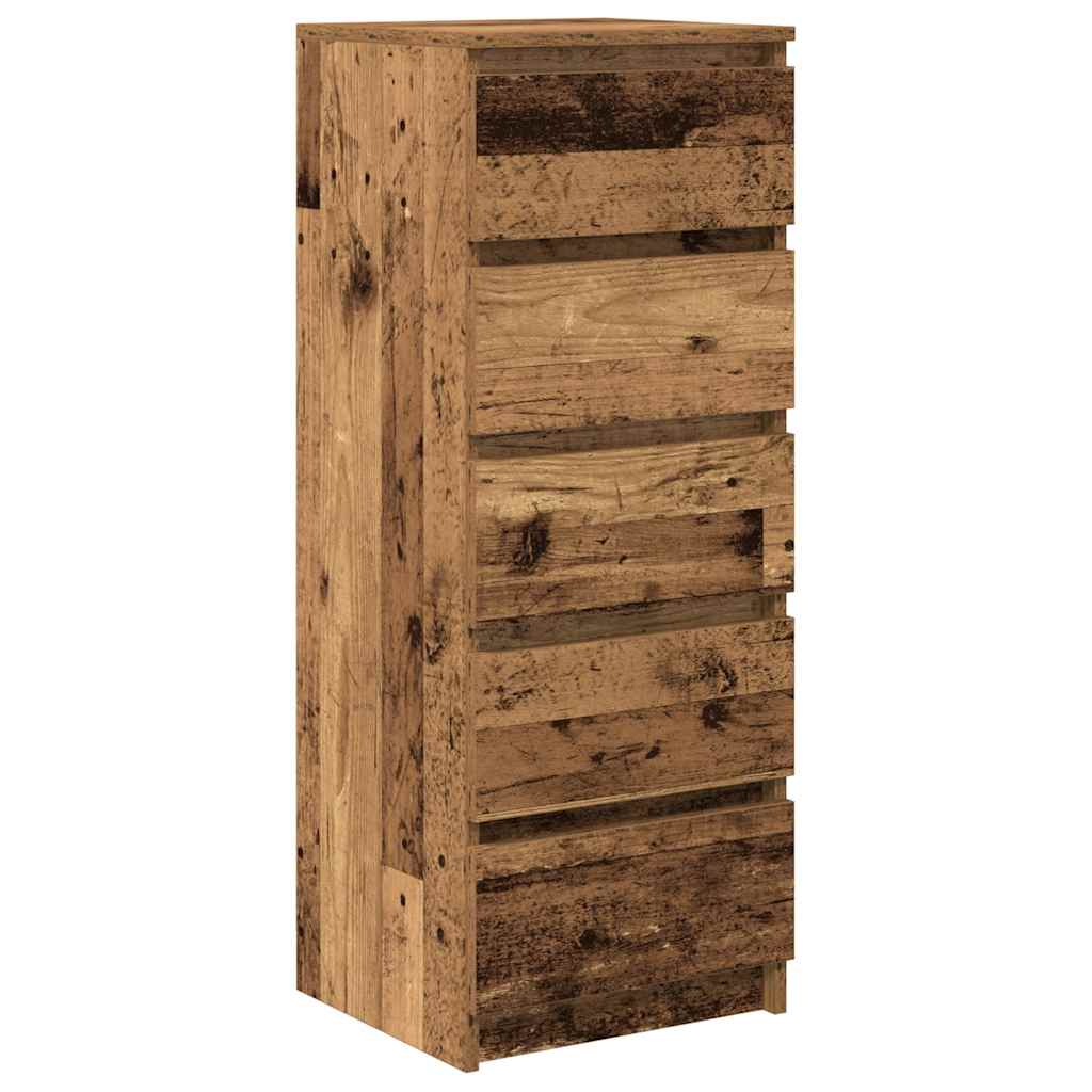 Komoda s ladicama staro drvo 37,5x35x99 cm konstruirano drvo