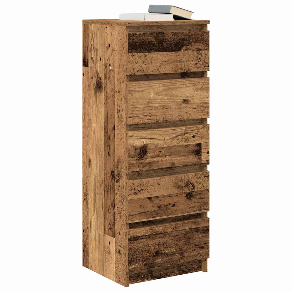 Komoda s ladicama staro drvo 37,5x35x99 cm konstruirano drvo