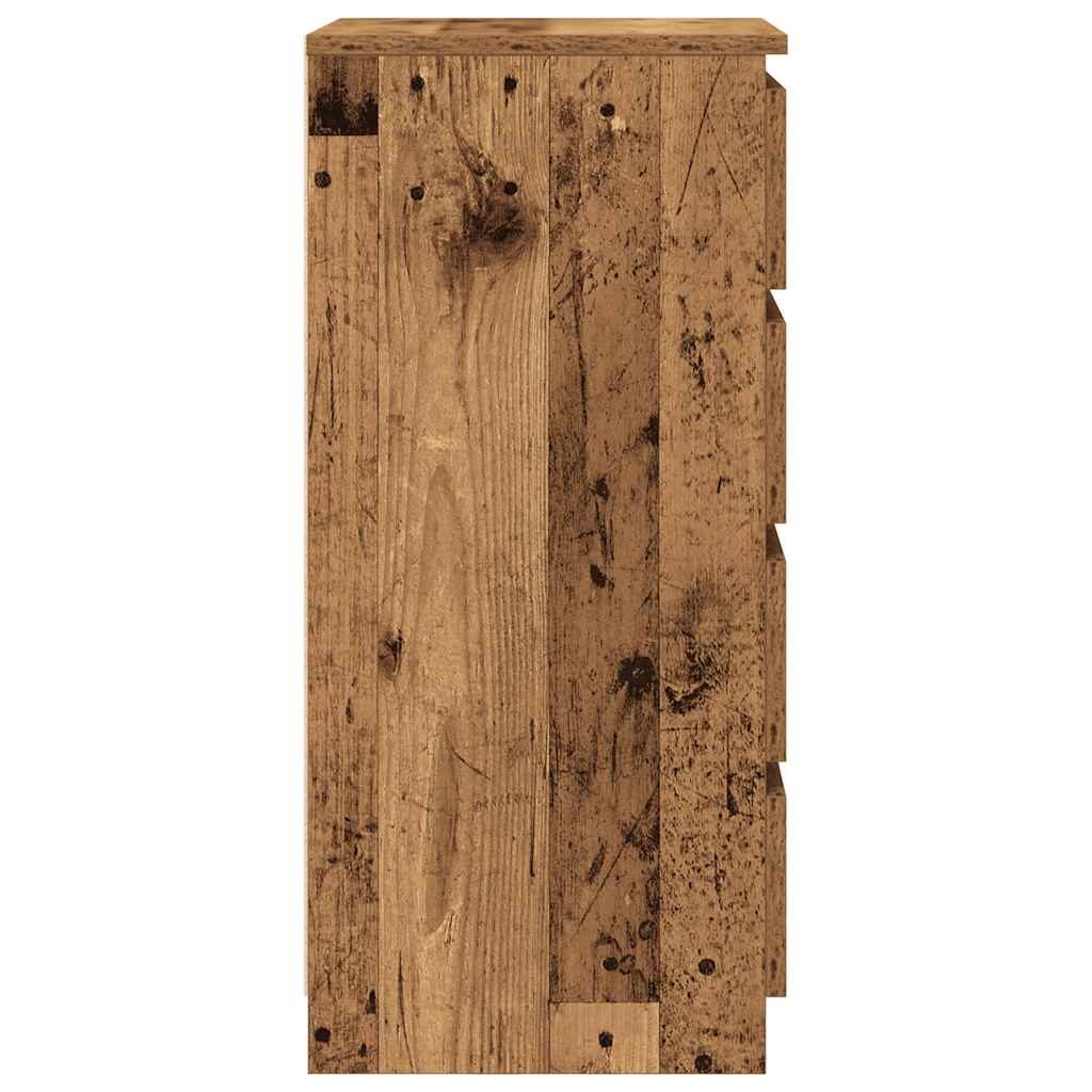 Komoda s ladicama staro drvo 37,5x35x99 cm konstruirano drvo