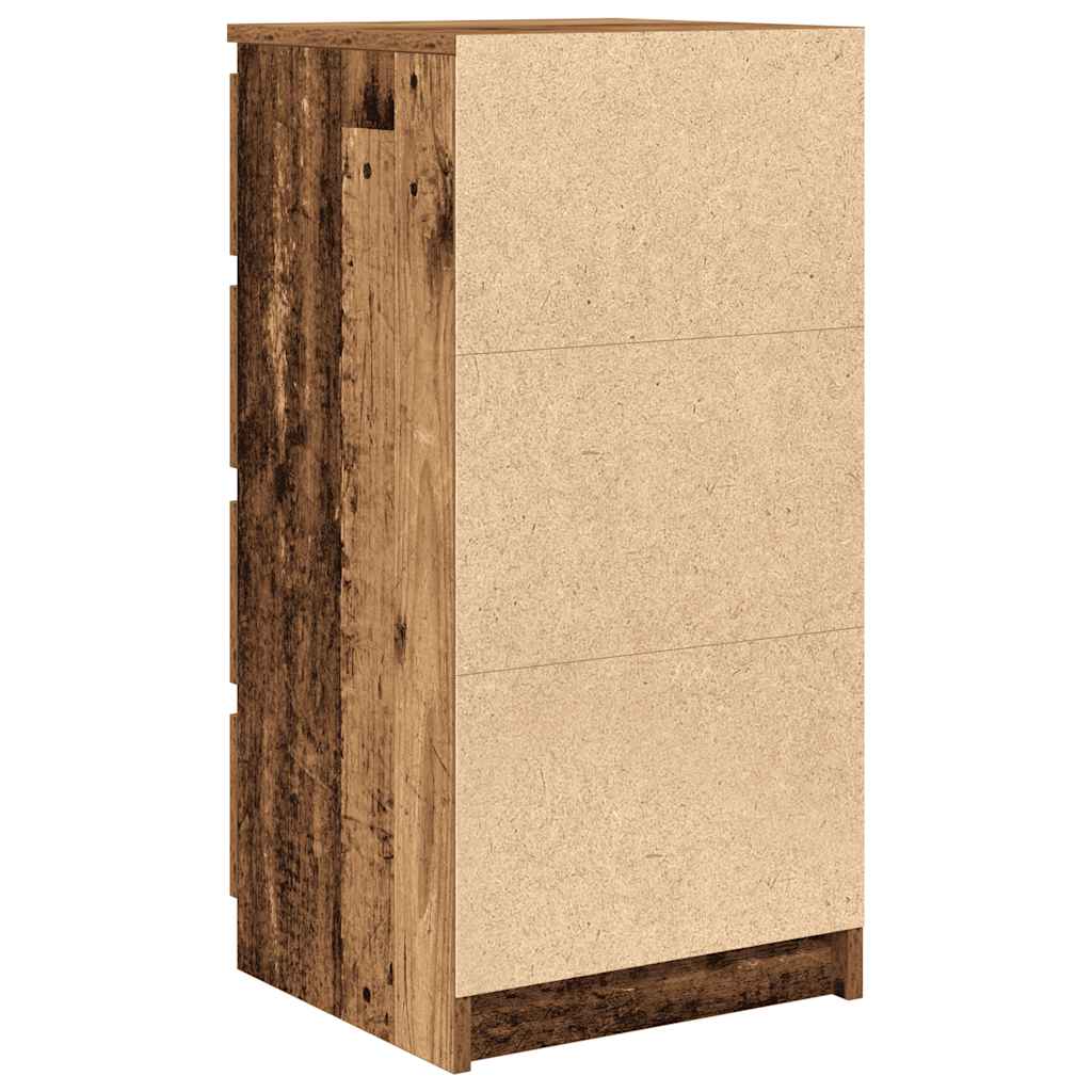 Komoda s ladicama staro drvo 37,5x35x99 cm konstruirano drvo