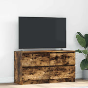 TV ormarić boja dimljenog hrasta 100x35x54 cm konstruirano drvo