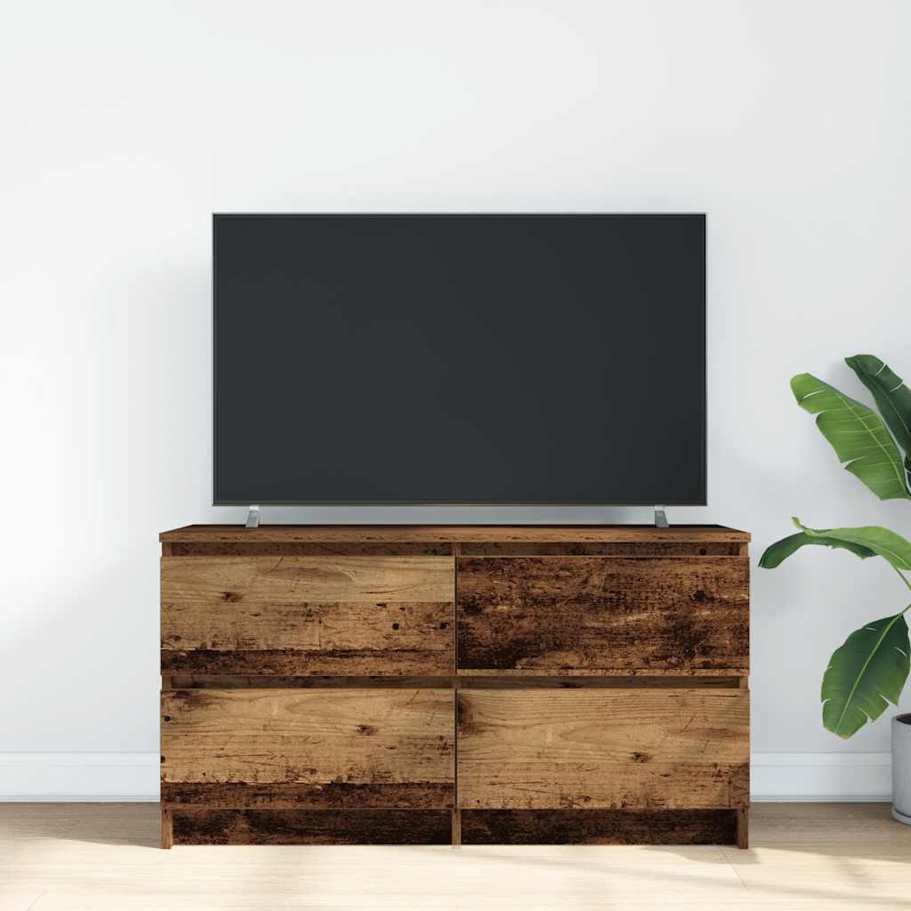 TV ormarić boja starog drva 100x35x54 cm konstruirano drvo