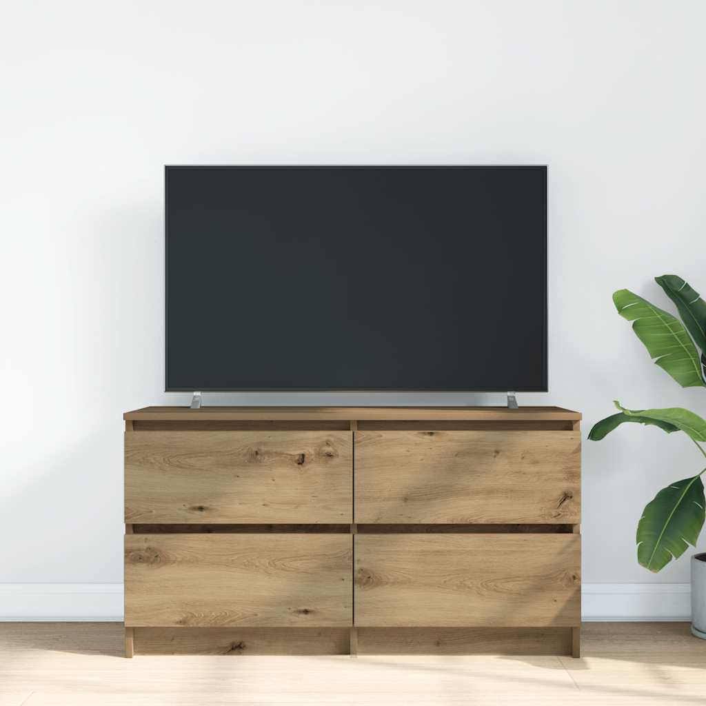 TV ormarić boja artisian hrast 100x35x54 cm konstruirano drvo