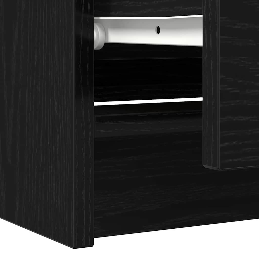 TV ormarić crni 100x35x54 cm od konstruiranog drva