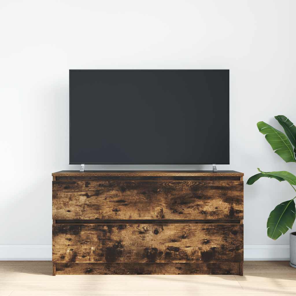 TV ormarić boja dimljenog hrasta 100x35x54 cm konstruirano drvo