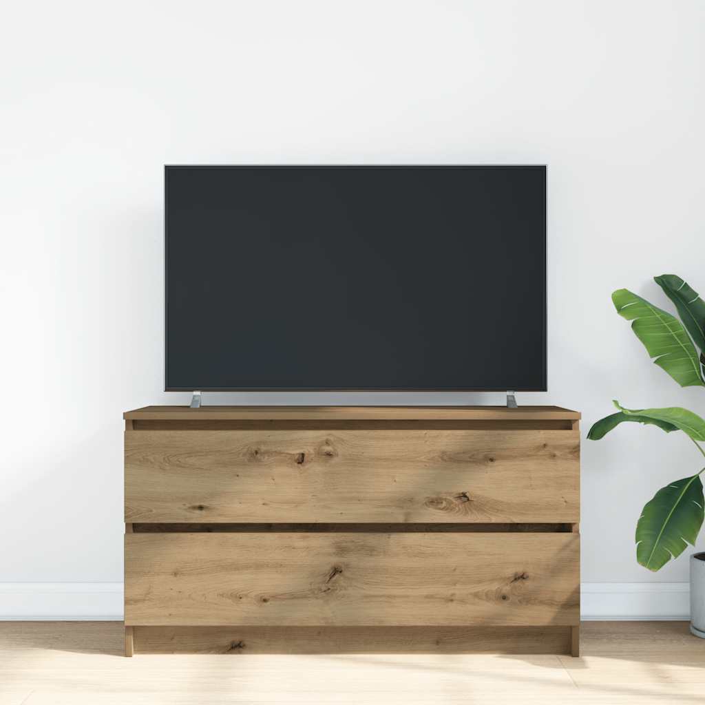 TV ormarić boja artisian hrast 100x35x54 cm konstruirano drvo