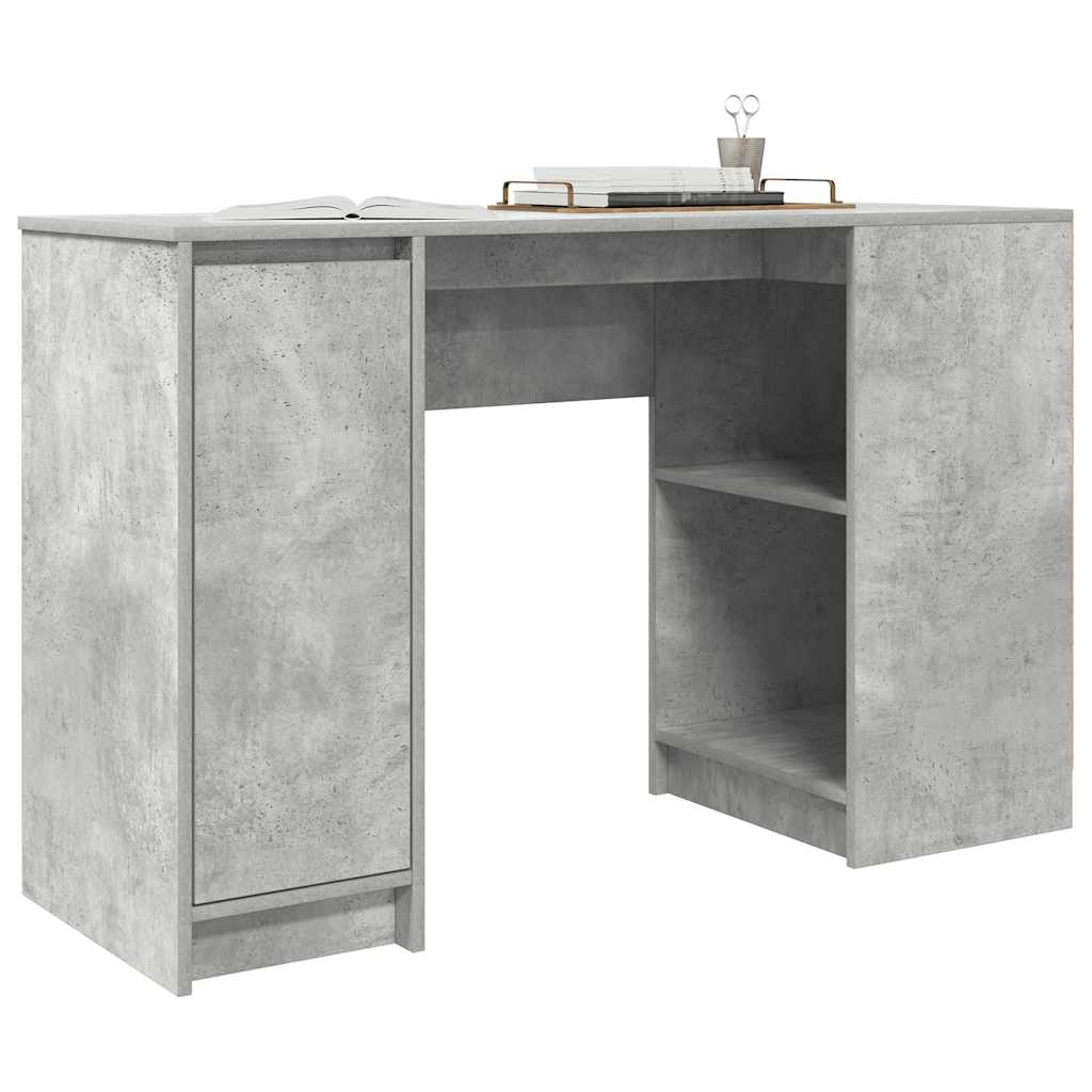 Stol beton sivi 120x42x76 cm konstruirano drvo