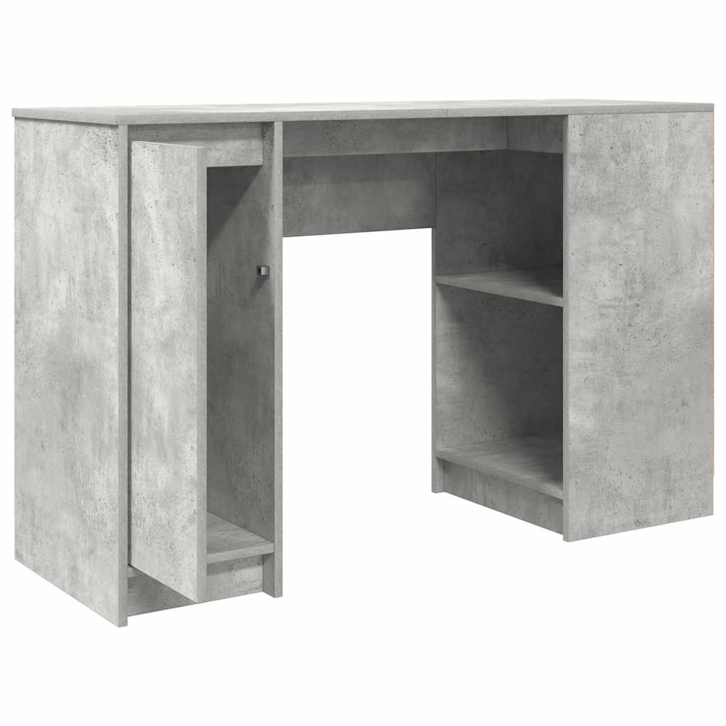 Stol beton sivi 120x42x76 cm konstruirano drvo