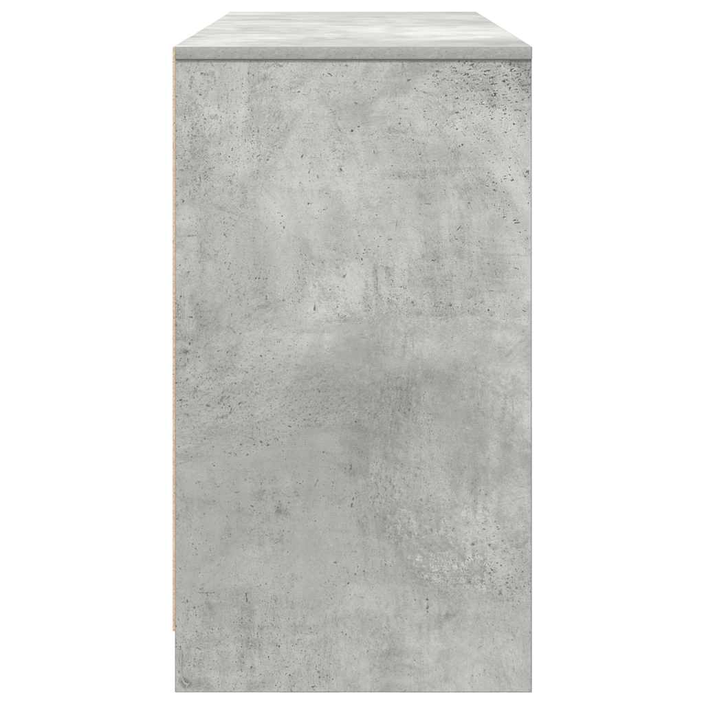 Stol beton sivi 120x42x76 cm konstruirano drvo