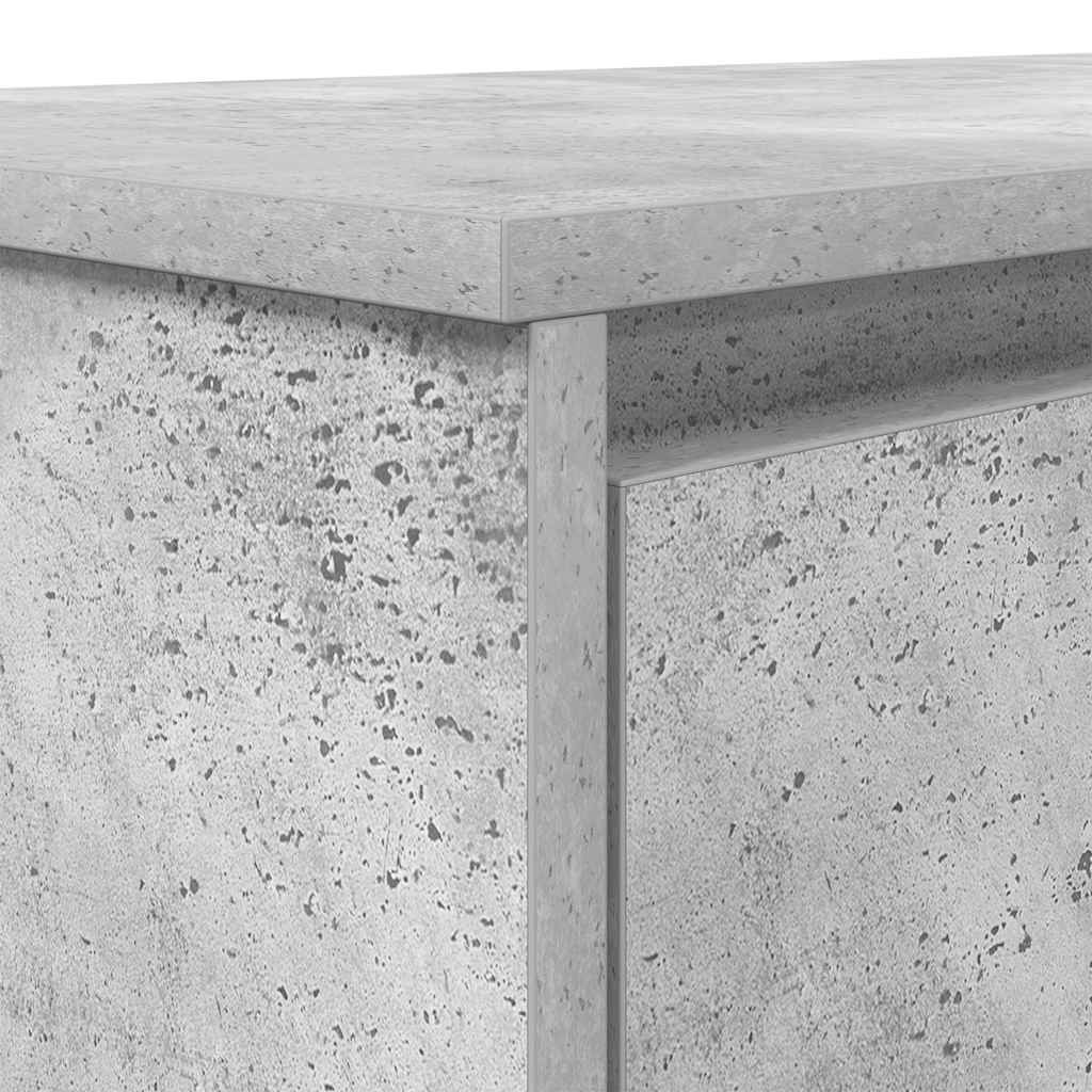Stol beton sivi 120x42x76 cm konstruirano drvo