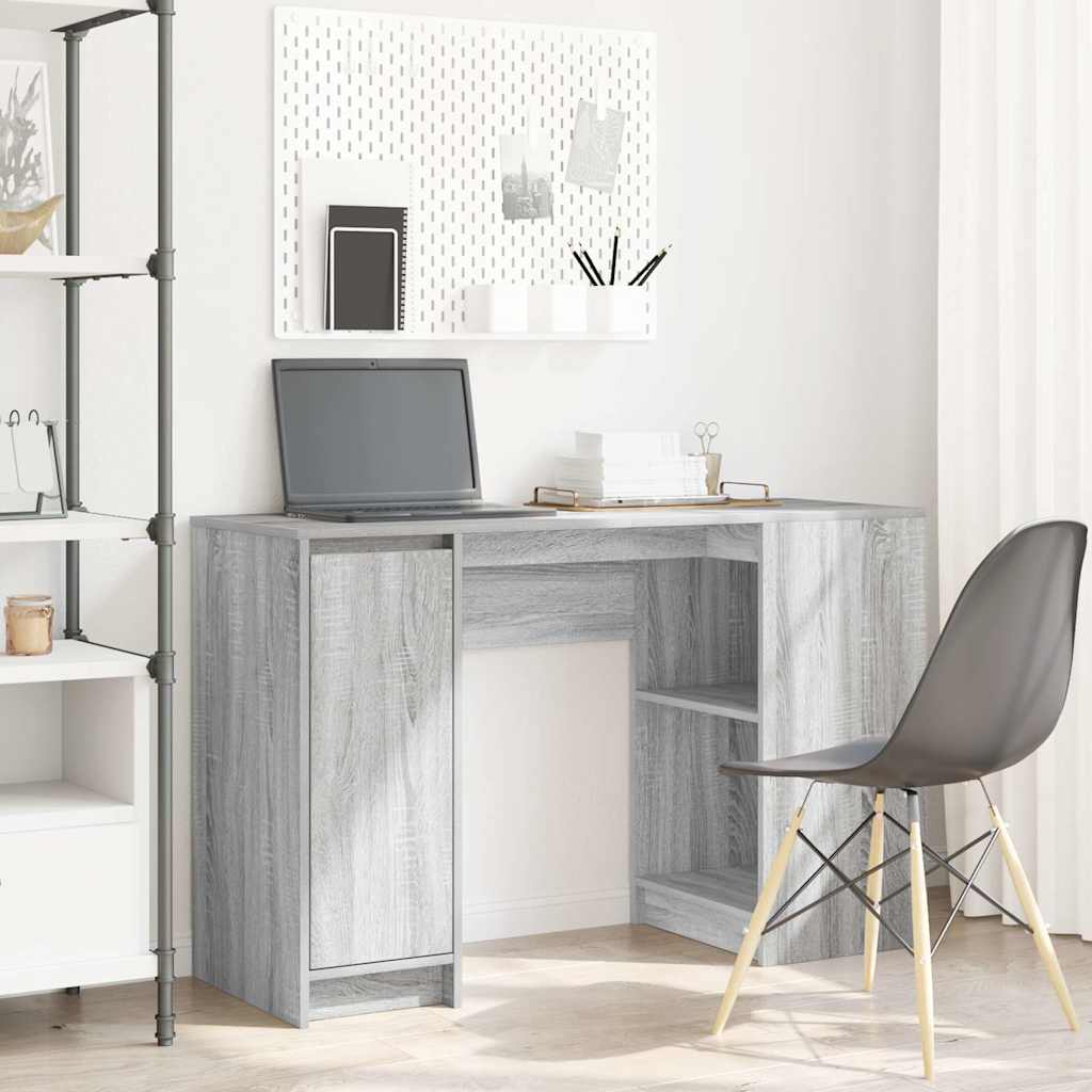 Stol Sivi Sonoma 120x42x76 cm Konstruirano drvo
