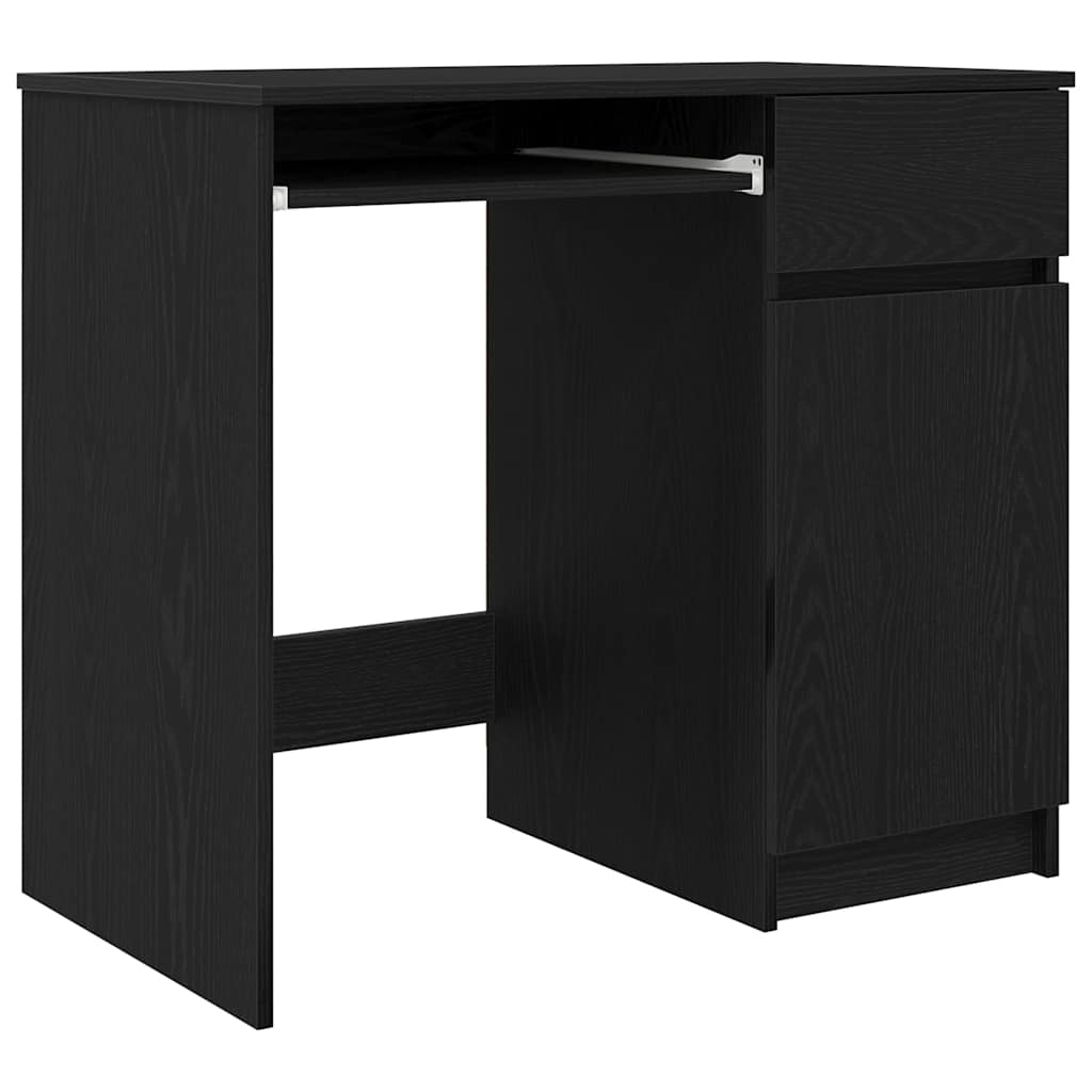 Radni stol crni hrast 86x49x76 cm konstruirano drvo