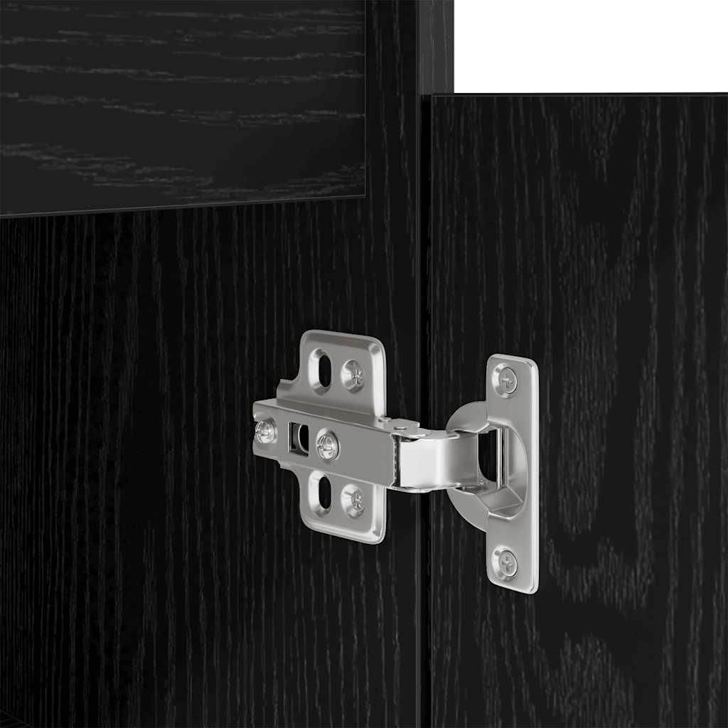 Radni stol crni hrast 86x49x76 cm konstruirano drvo