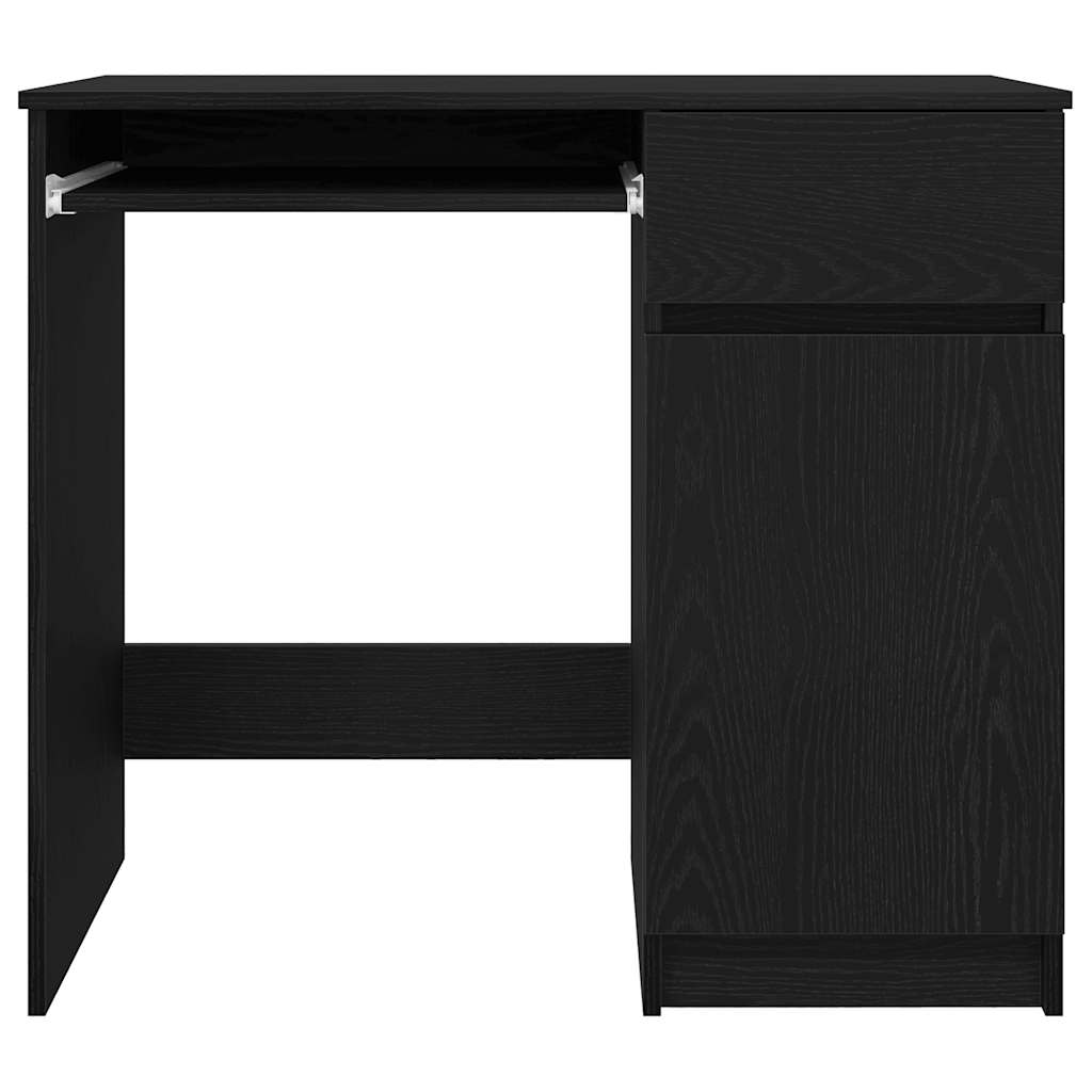 Radni stol crni hrast 86x49x76 cm konstruirano drvo