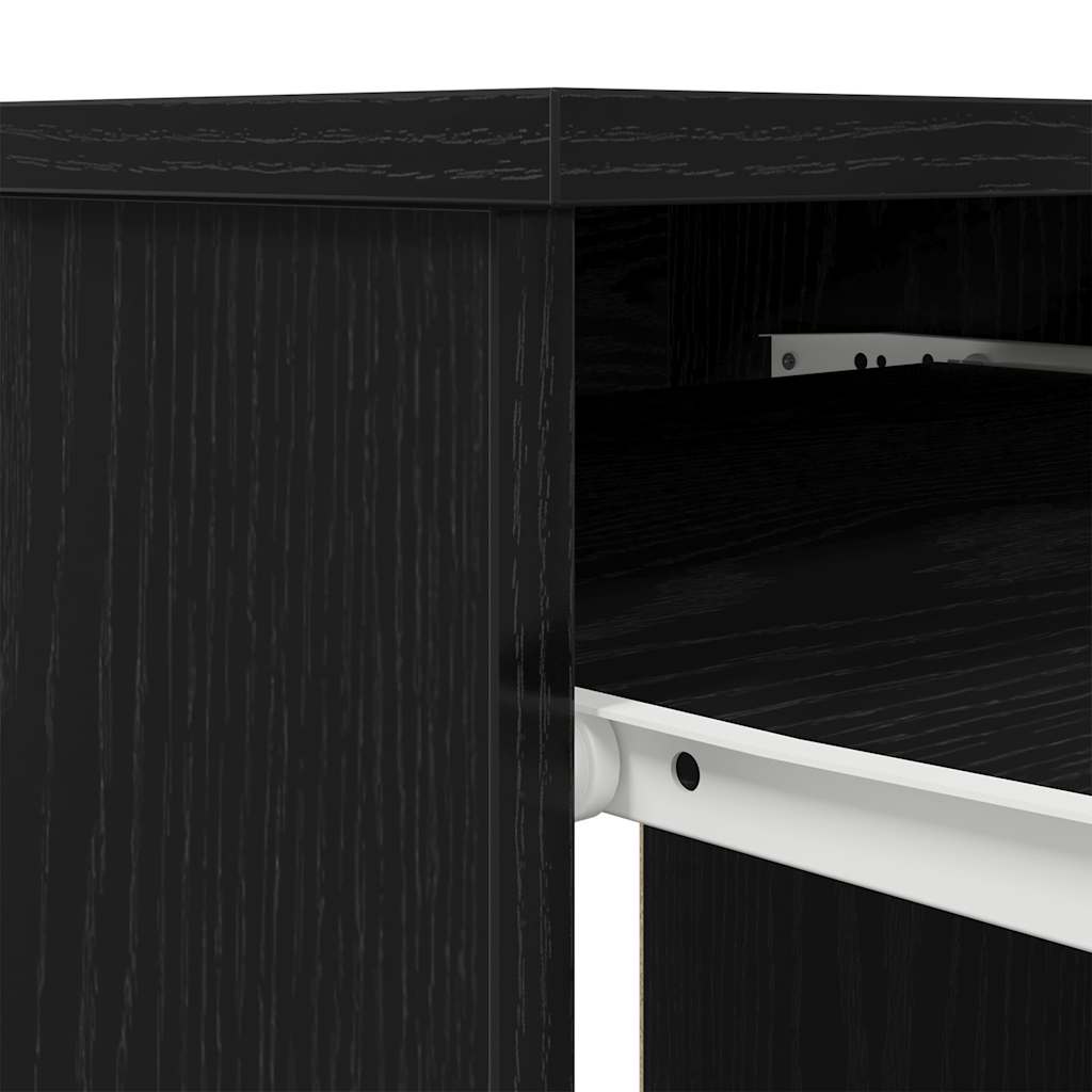 Radni stol crni hrast 86x49x76 cm konstruirano drvo