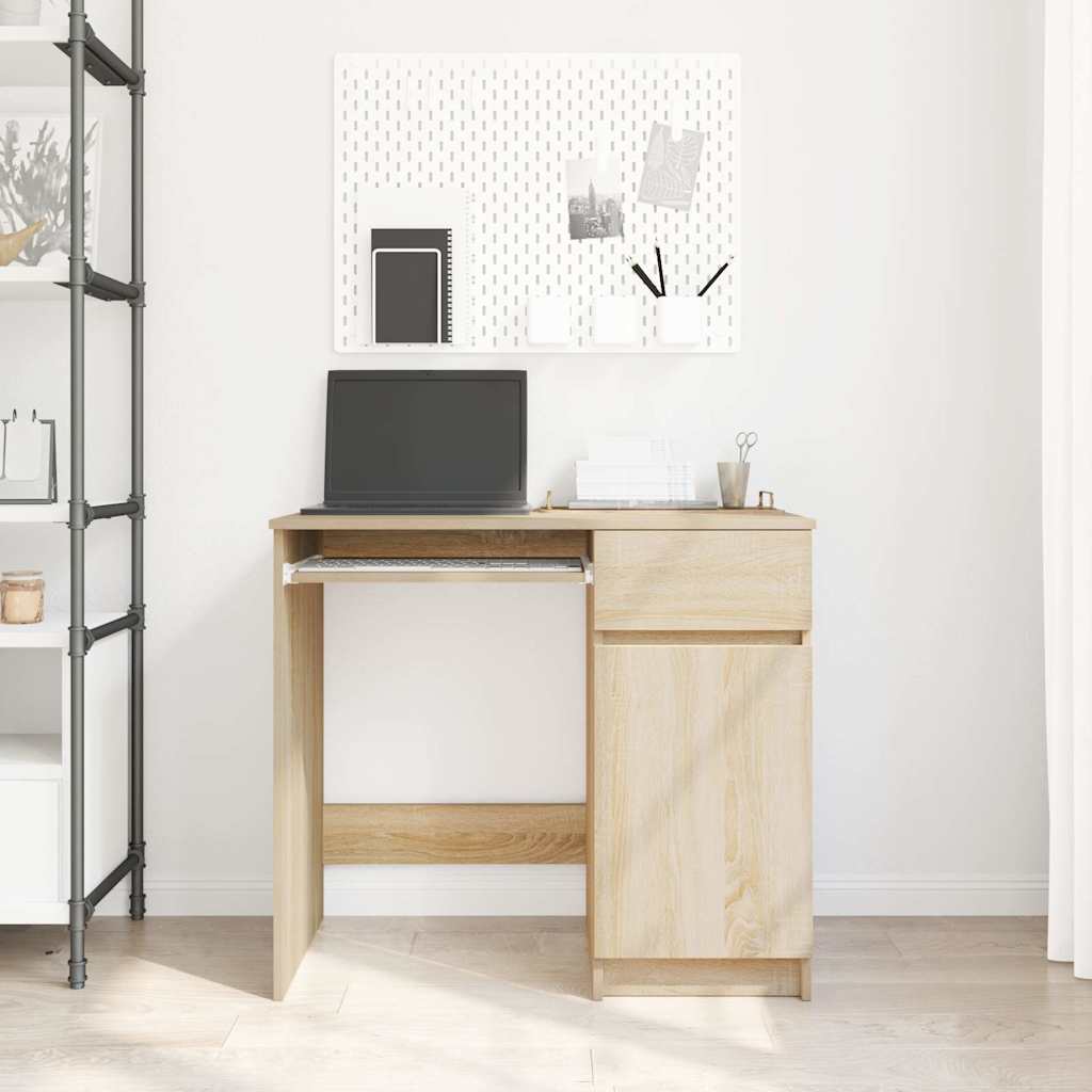 Radni stol sonoma hrast 86x49x76 cm konstruirano drvo