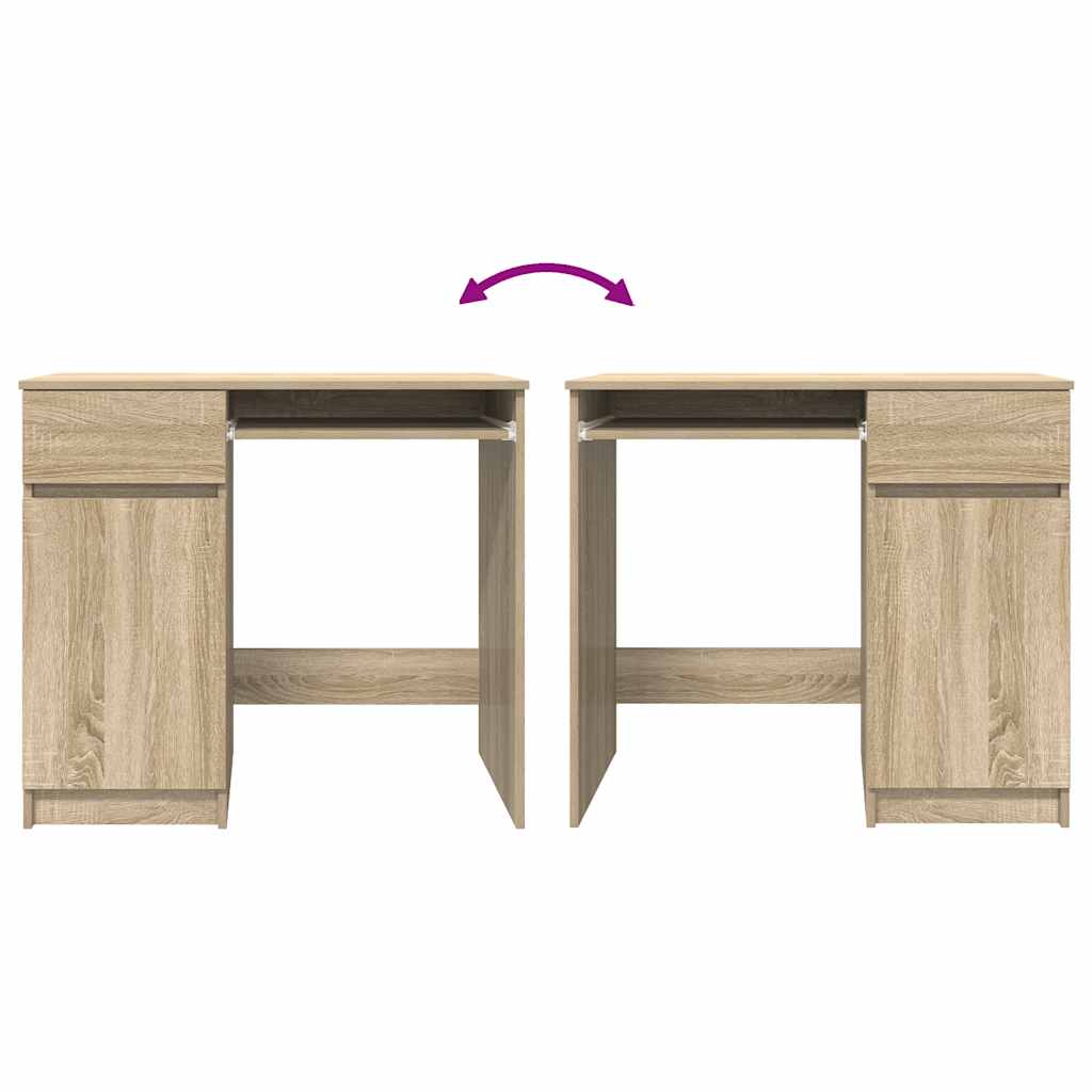 Radni stol sonoma hrast 86x49x76 cm konstruirano drvo
