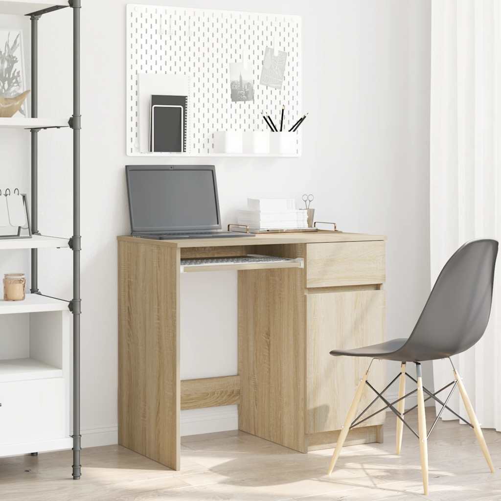 Radni stol sonoma hrast 86x49x76 cm konstruirano drvo