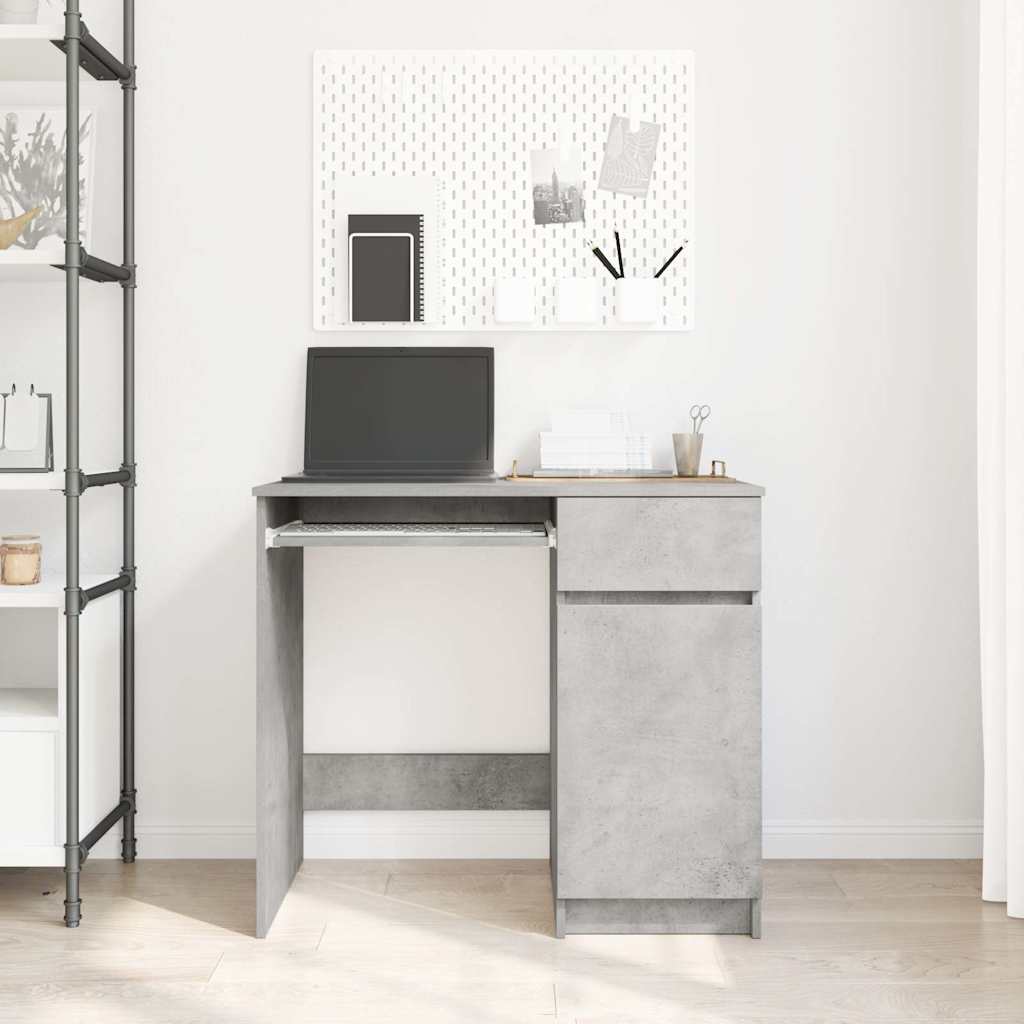 Stol Beton sivi 86x49x76 cm Konstruirano drvo