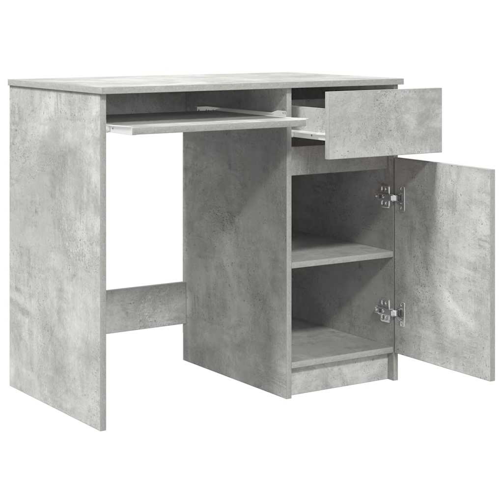 Stol Beton sivi 86x49x76 cm Konstruirano drvo