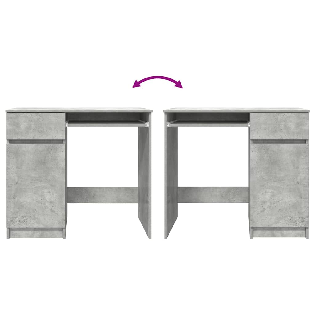 Stol Beton sivi 86x49x76 cm Konstruirano drvo