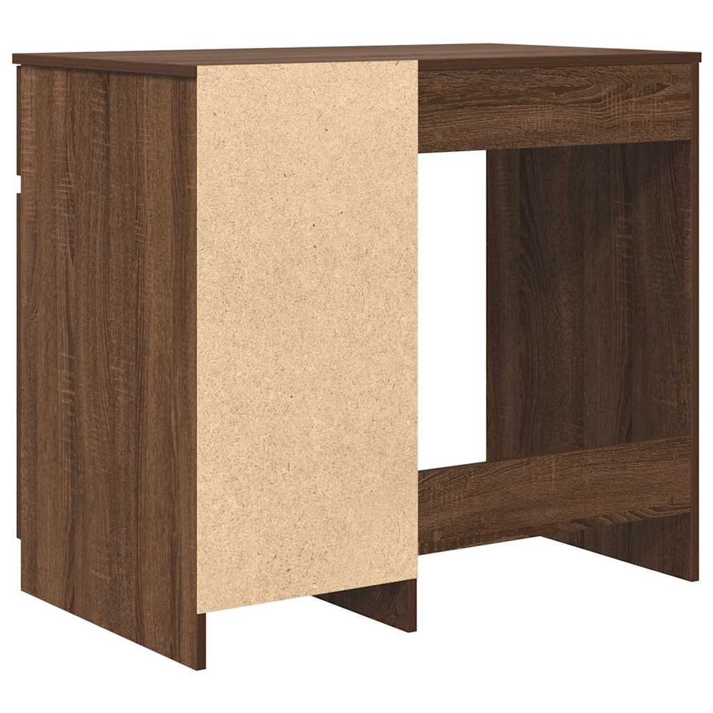 Radni stol smeđi hrast 86x49x76 cm konstruirano drvo
