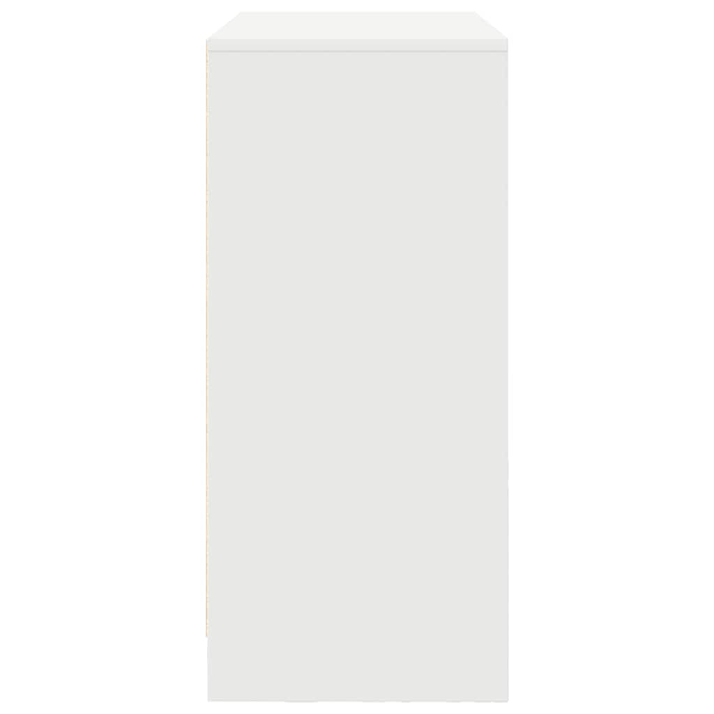 Komoda s ladicama i vratima bijela 70,5x34x74,5 cm