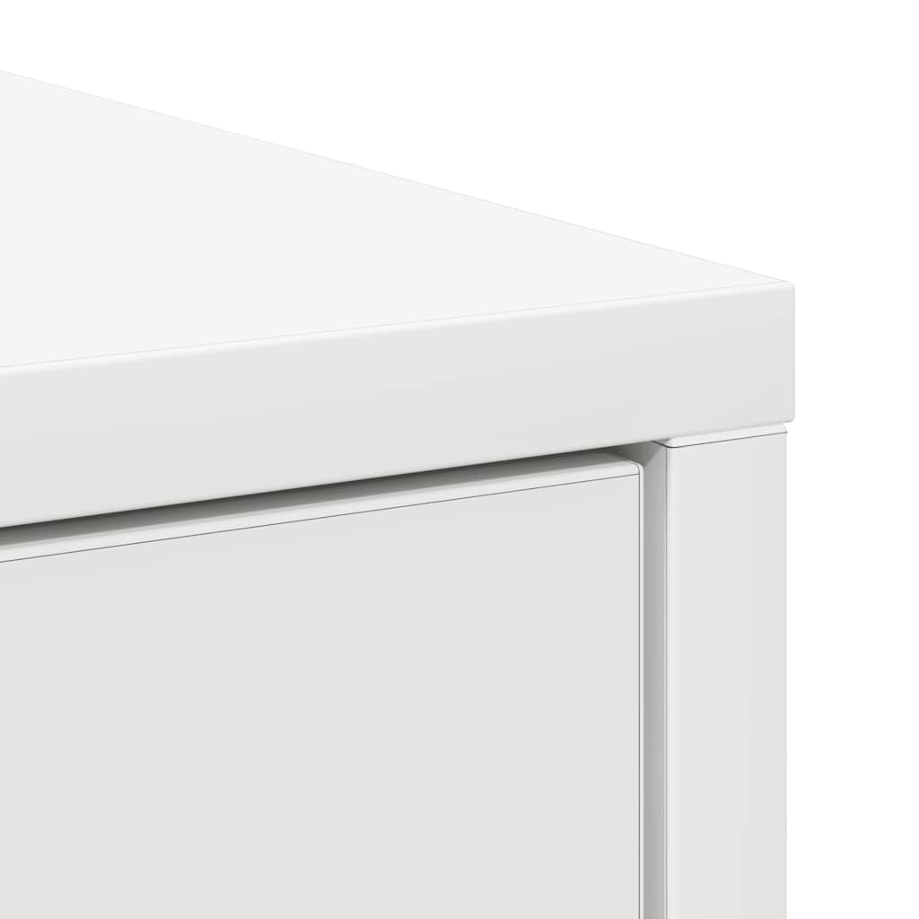 Komoda s ladicama i vratima bijela 70,5x34x74,5 cm