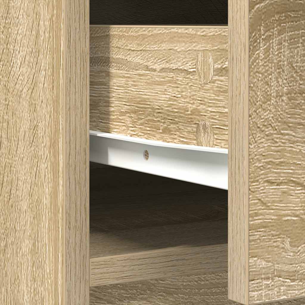 Komoda s ladicama i vratima sonoma hrast 70,5x34x74,5 cm