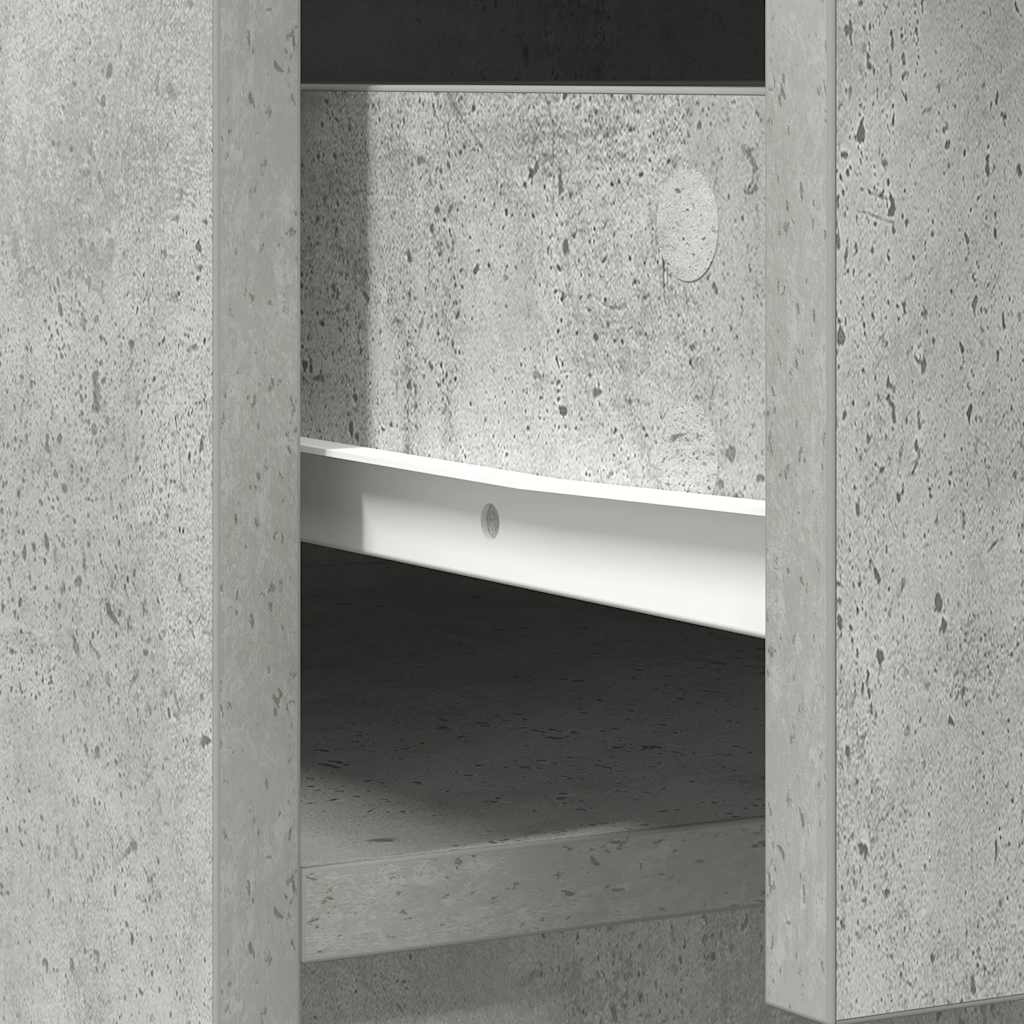 Komoda s ladicama i vratima beton siva 70,5x34x74,5 cm