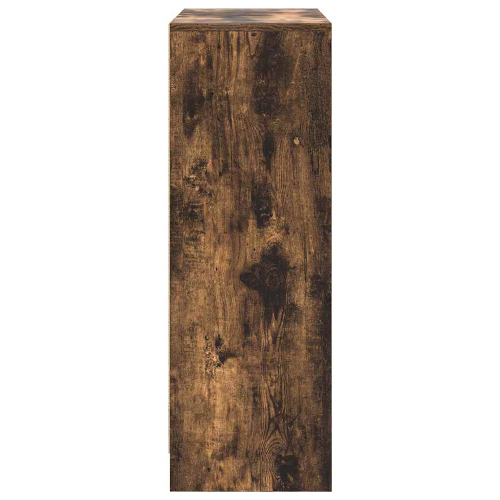 Komoda s ladicama i vratima dimljeni hrast 73x31x90 cm