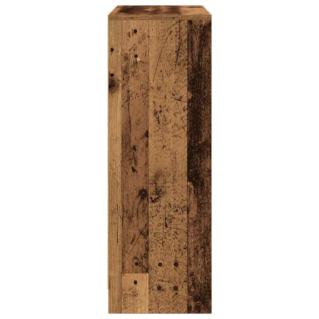 Komoda s ladicama i vratima staro drvo 73x31x90 cm