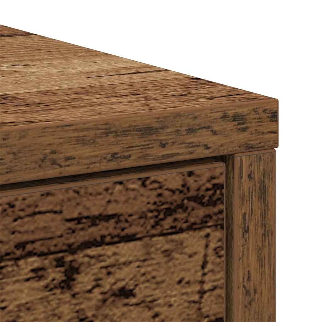 Komoda s ladicama i vratima staro drvo 73x31x90 cm