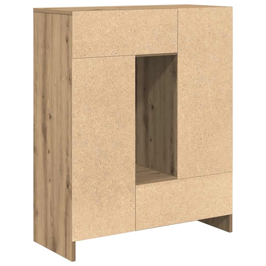 Komoda s ladicama i vratima artisan hrast 73x31x90 cm