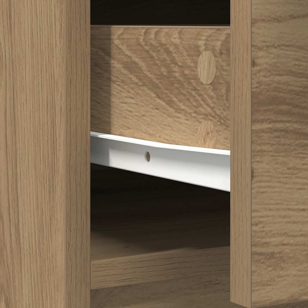Komoda s ladicama i vratima artisan hrast 73x31x90 cm