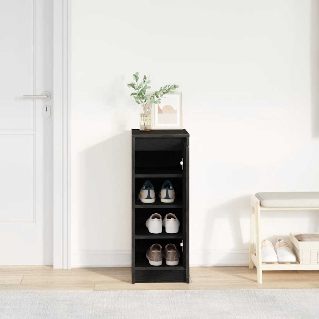Ormarić za cipele crni hrast 29,5x34x76 cm konstruiranog drva