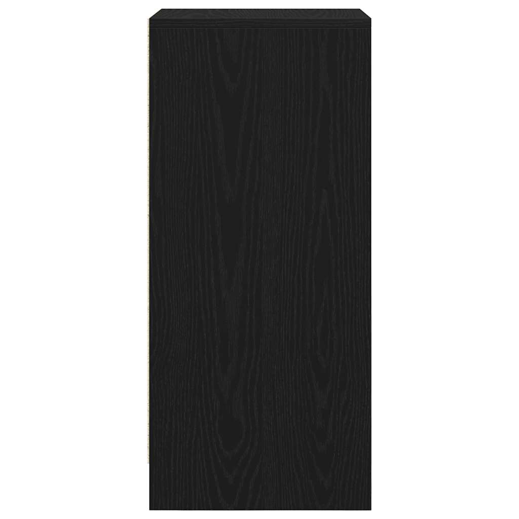 Ormarić za cipele crni hrast 29,5x34x76 cm konstruiranog drva