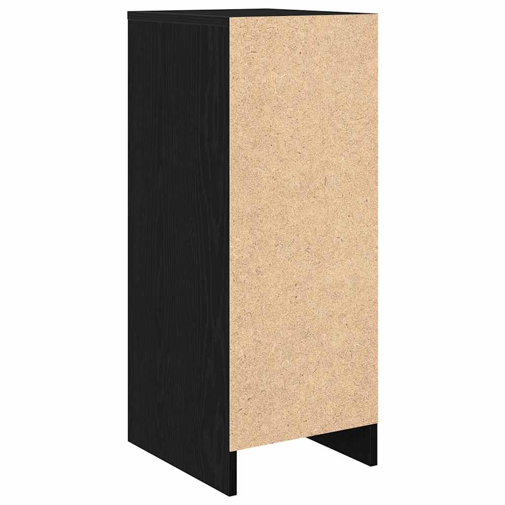 Ormarić za cipele crni hrast 29,5x34x76 cm konstruiranog drva