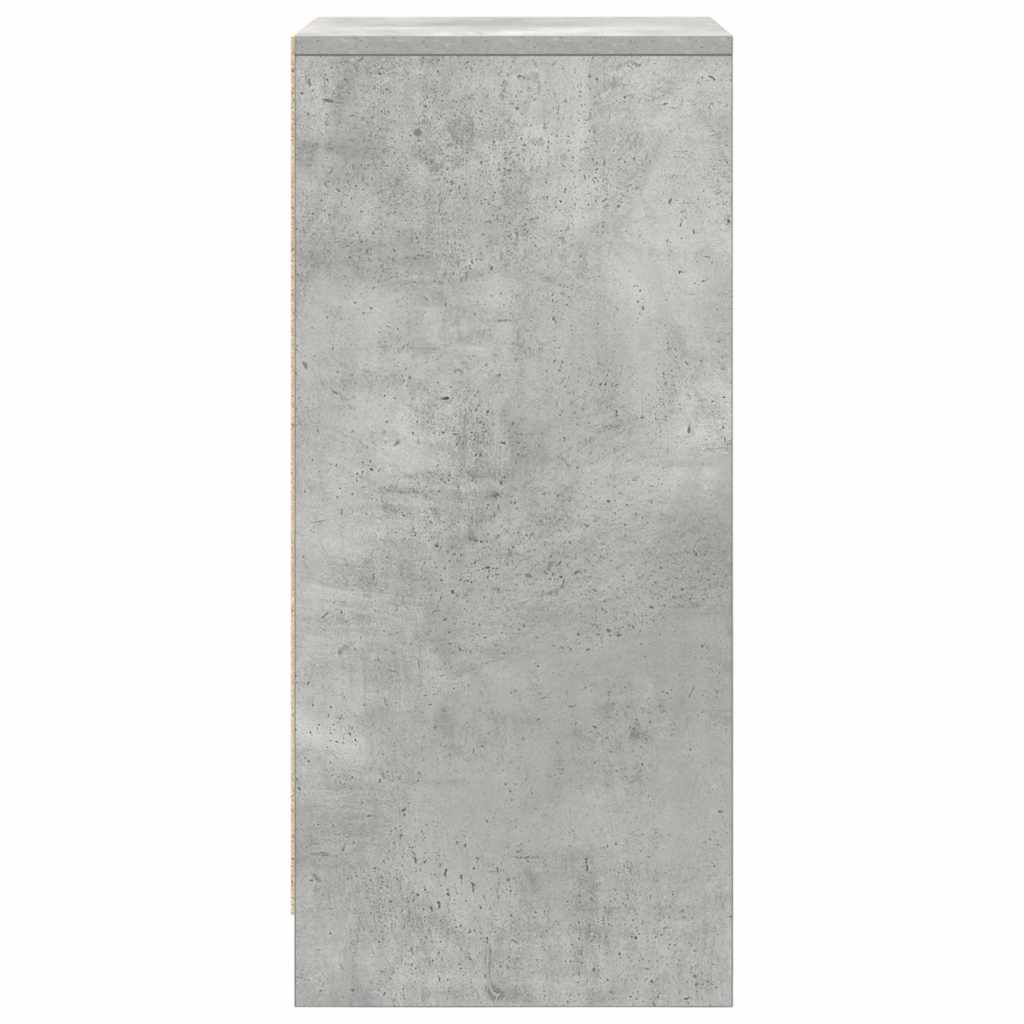 Ormarić za cipele boja betona 29,5x34x76 cm konstruiranog drva