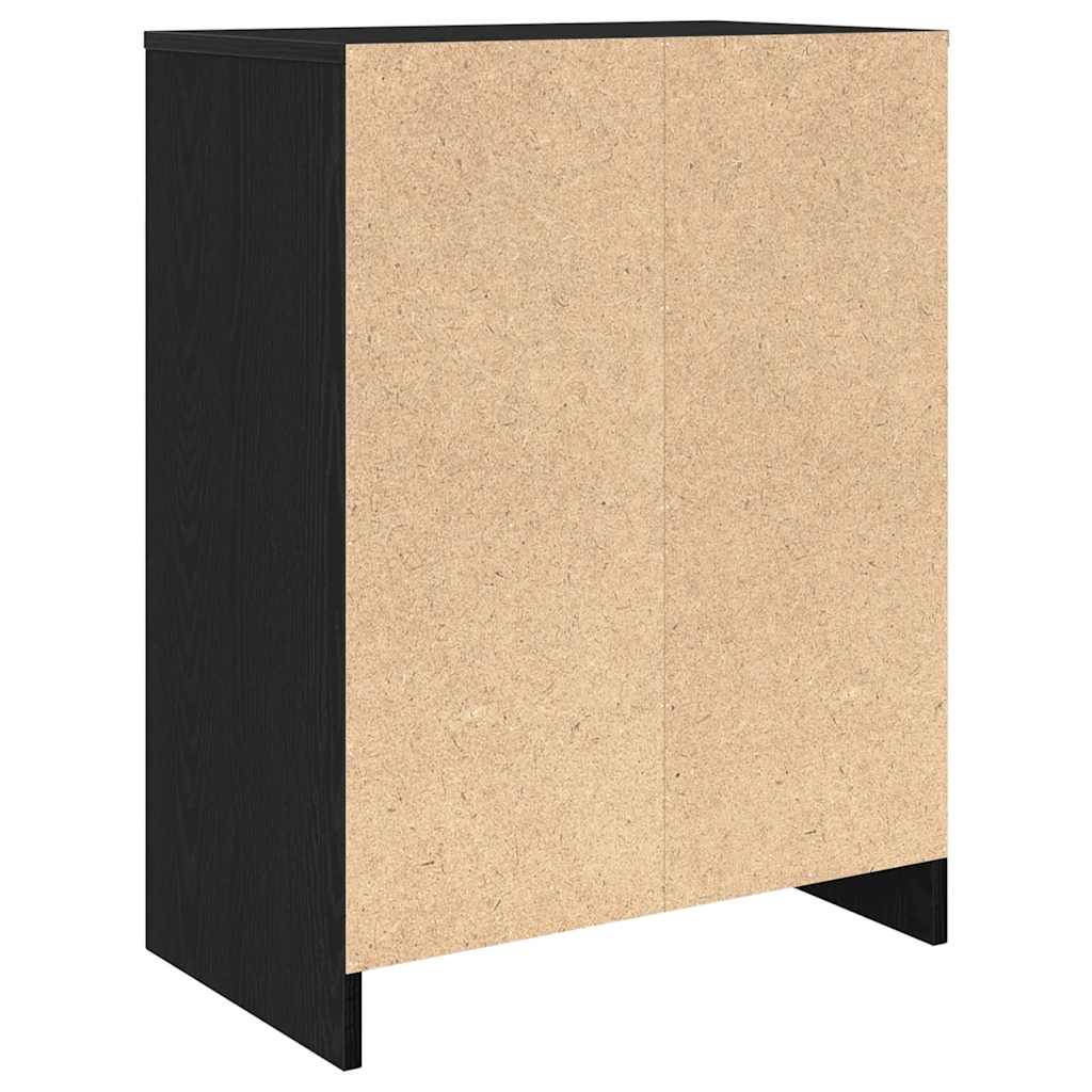 Ormarić za cipele crni hrast 57x34x76 cm od konstruiranog drva