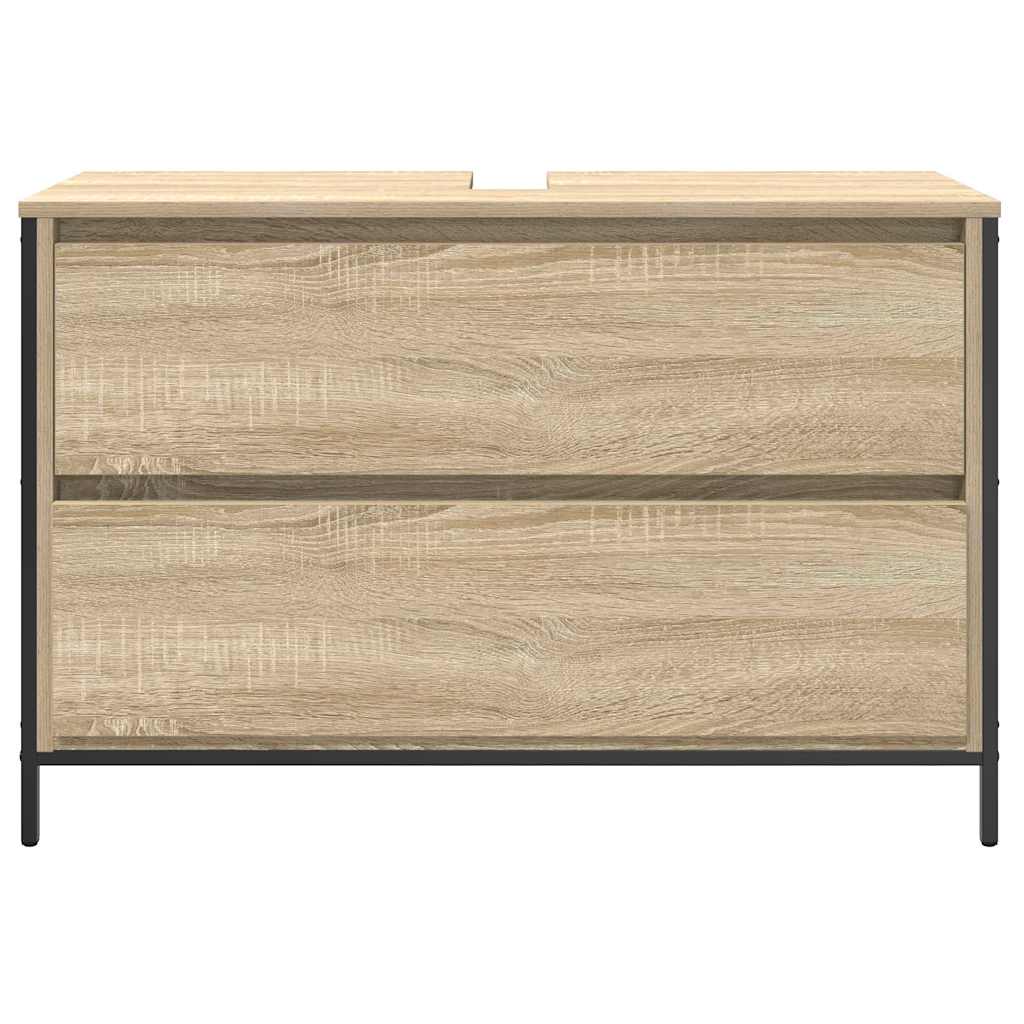 Kupaonski ormarić za umivaonik s ladicama 90x34,5x60 cm