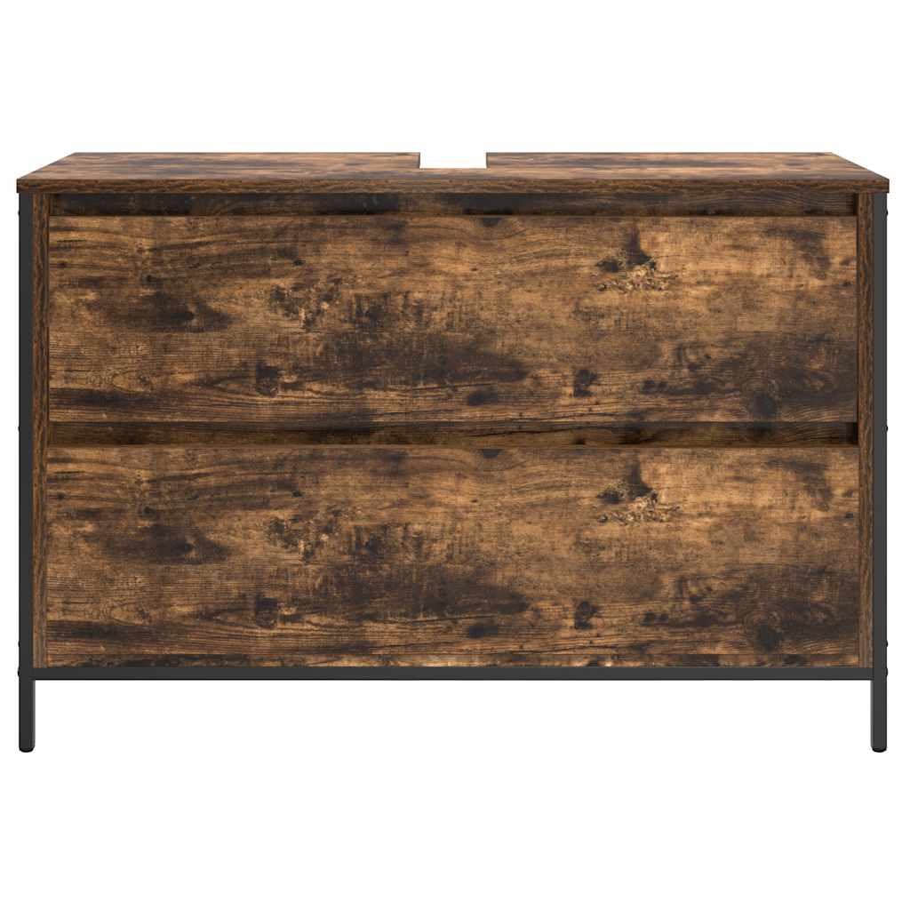 Kupaonski ormarić za umivaonik s ladicama 90x34,5x60 cm