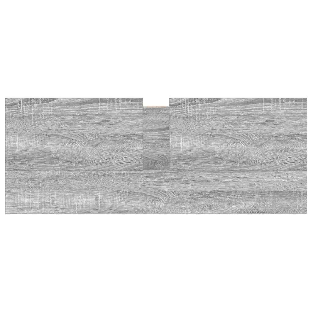 Kupaonski ormarić za umivaonik s ladicama 90x34,5x60 cm Siva